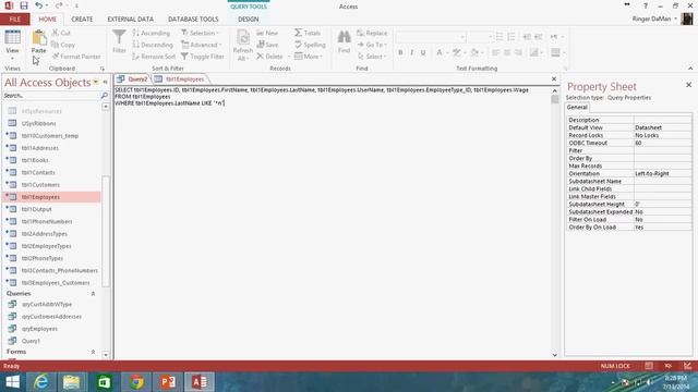 65. SQL WHERE Complex Operators (Programming In Access 2013) смотреть онлайн
