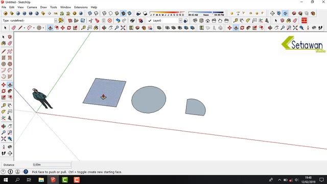 Cara Pakai Tool Push/Pull di Sketchup смотреть онлайн