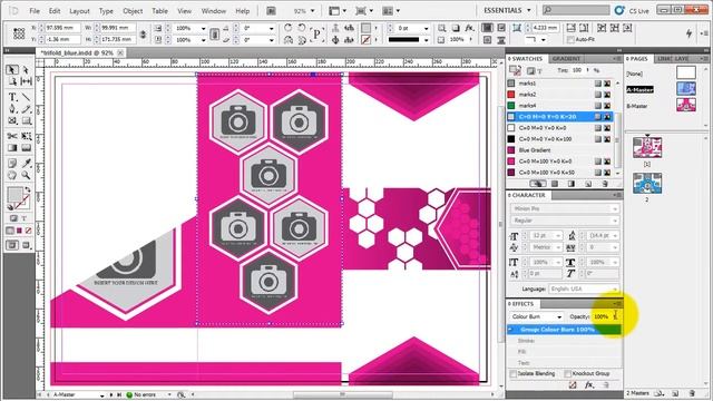 Corporate Hive Trifold Template Editing with Adobe InDesign смотреть онлайн