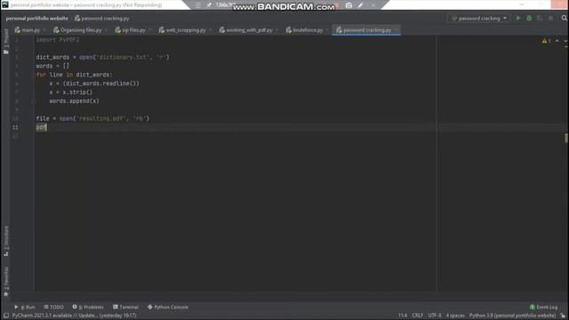 cracking forgotten passwords in python смотреть онлайн