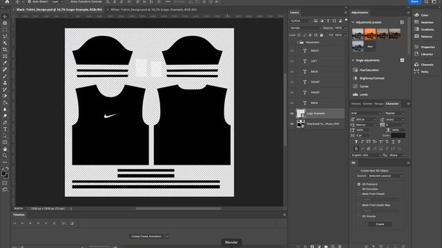 3D Oversized T-Shirt Mockup Tutorial (No Plugins) смотреть онлайн