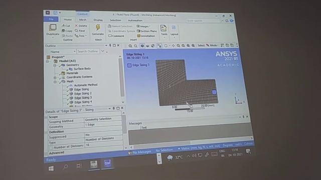 Ansys 2D meshing смотреть онлайн