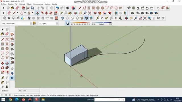 Comando sígueme, ( extrusión con trayectoria) en SketchUp смотреть онлайн