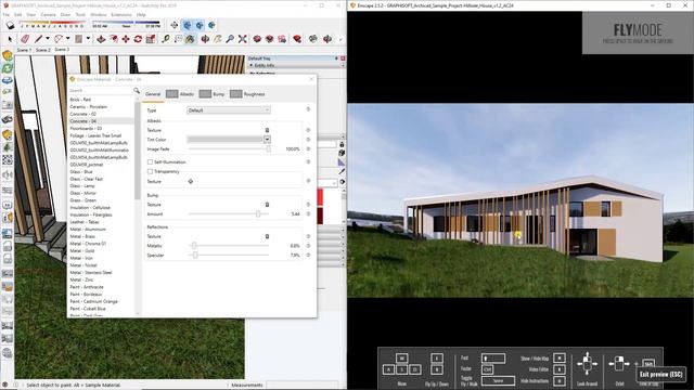 Rendering Endscape Modeling Archicad Eksport to Sketchup смотреть онлайн