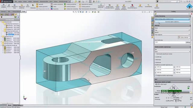 SolidWorks 2014 - costing смотреть онлайн