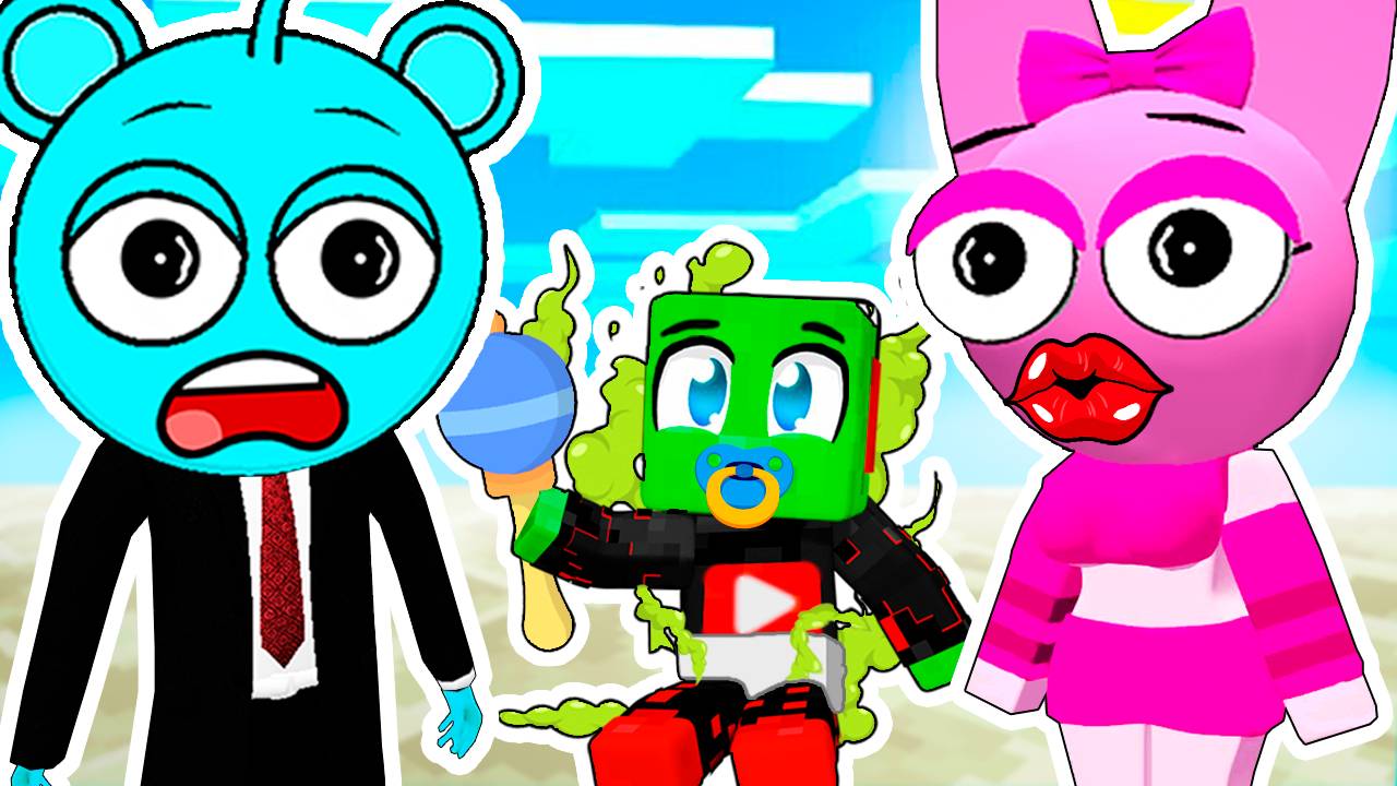 МЕНЯ ПРИЮТИЛИ в СЕМЬЮ СПРУНКОВ! в МАЙНКРАФТ смотреть онлайн