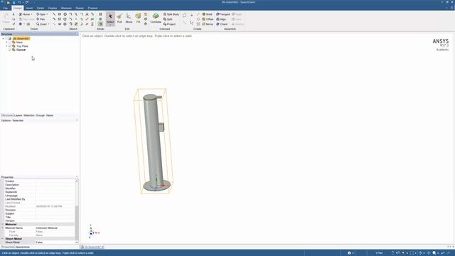 ANSYS Integrated Multiphysics (AIM): Analysis of a Jib Crane - Part 2 (Model Creation) смотреть онлайн
