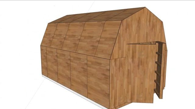 High Roof shed sketchup design смотреть онлайн