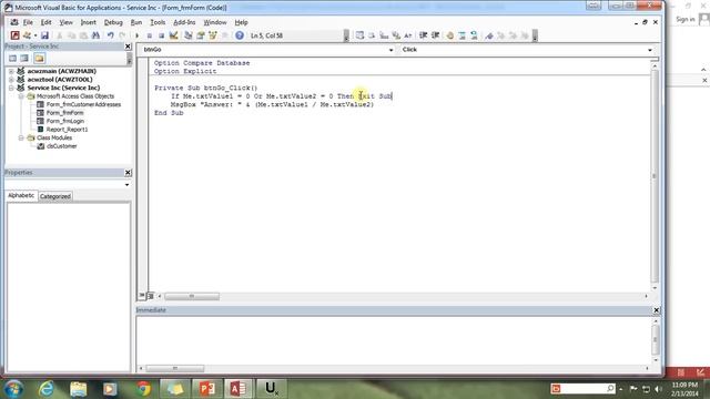 36. VBA - Debugging and Error Handling (Programming in Microsoft Access 2013) смотреть онлайн