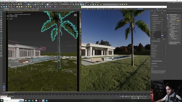 DIŞ MEKAN - ÇİMEN | Chaos Scatter | 3DS MAX смотреть онлайн