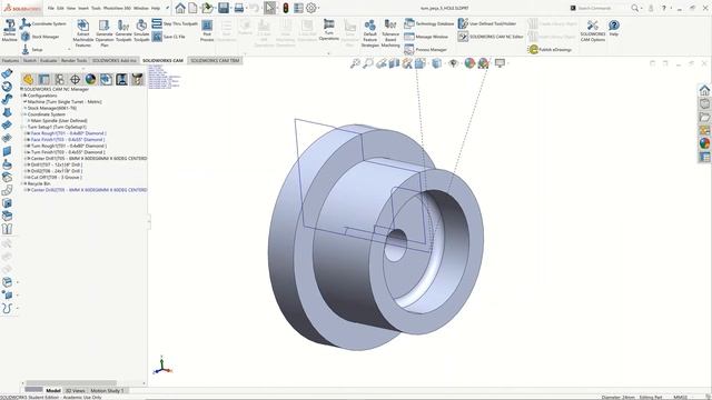 Solidworks CAM torno ID feature смотреть онлайн