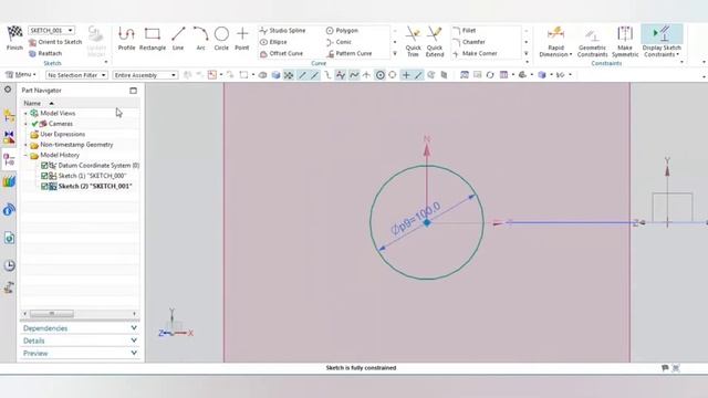 Variable Sweep || Sweep Command || Siemens NX Tutorial || Surfacing || Modeling || смотреть онлайн