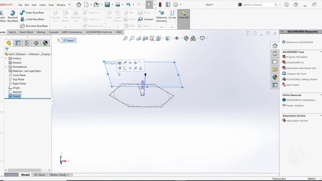 Lofted Bend in SolidWorks sheet metal смотреть онлайн