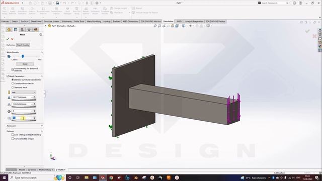 Solidworks Static Simulation : Basic FEA simulation of Cantilever beam in Solidworks смотреть онлайн