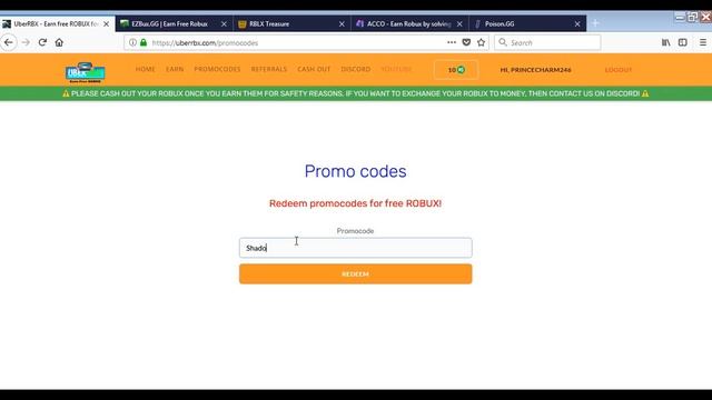 New code for Uberrbx,Ezbux,Rblxtreasure,Accolive,Poison.gg смотреть онлайн