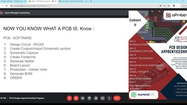 PCB Design Apprenticeship Cohort II Day 1 смотреть онлайн