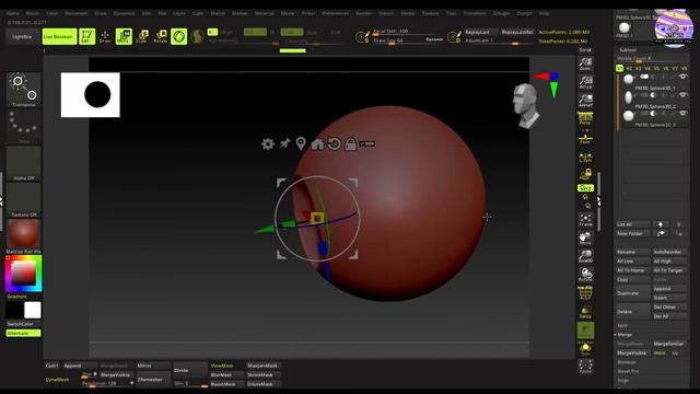 Make Easy Cartoon Eyes in ZBrush Pt.01 | How to sculpt eyes in ZBrush | Live Boolean смотреть онлайн