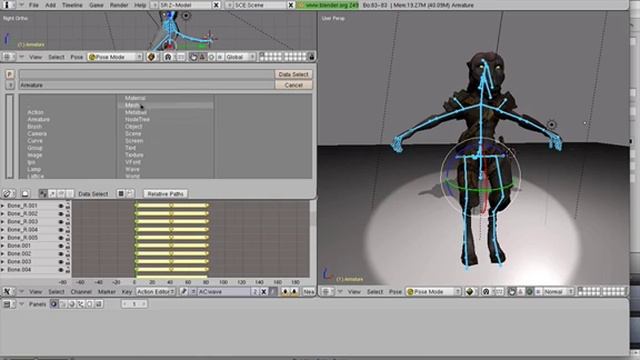 0415 Blender (deleteing an action) смотреть онлайн