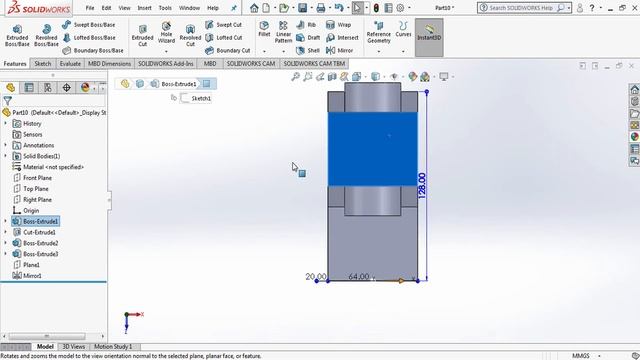 SolidWorks tutorial_exercise 7 смотреть онлайн