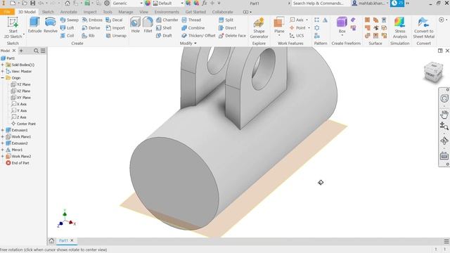 Autodesk Inventor 2021 Tutorial For Beginners Exercise 16 смотреть онлайн