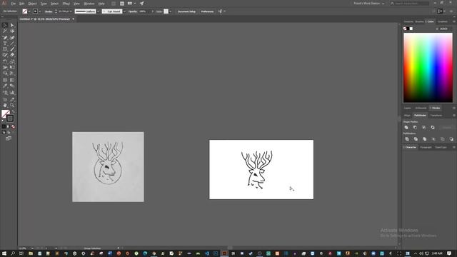 Simple Abstract Logo Design from Sketch | Time lapse смотреть онлайн