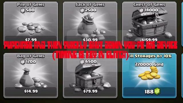 Clash of Clans:Free Gems iOS no root! Check comments if blurry👇 смотреть онлайн