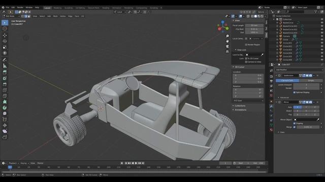AUTO Concept in blender 2021 смотреть онлайн