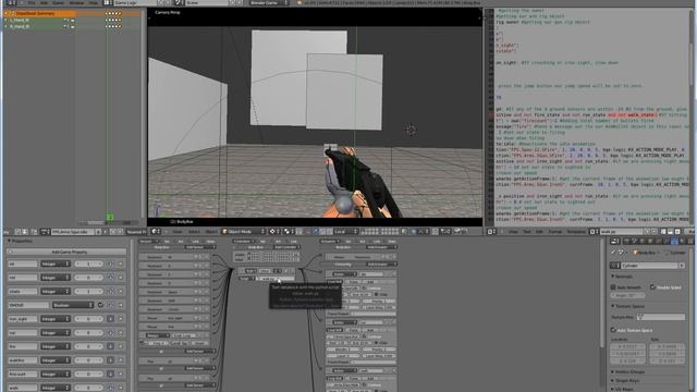 Blender GE 2.6 FPS Tutorial - Movement and Basic Firing Rig Done смотреть онлайн