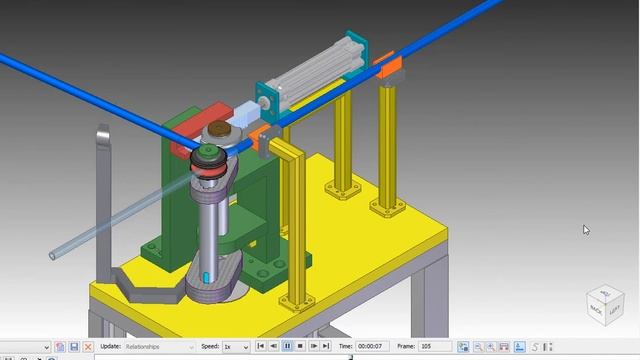 SIMPLE SERVO DRIVEN TUBE BENDING MACHINE SIMULATION смотреть онлайн