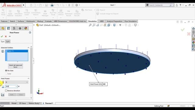 Solidworks thermal simulations 01| Cooking pan thermal analysis смотреть онлайн