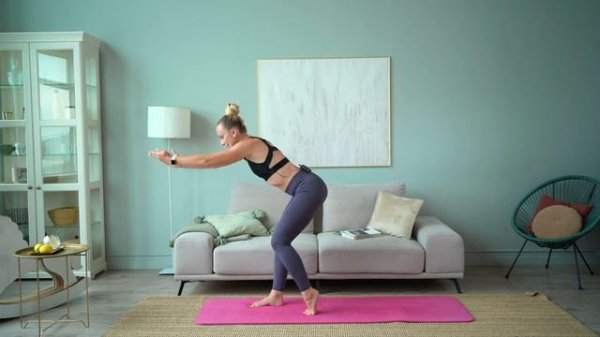 Быстрая утренняя зарядка для похудения за 10 минут (Татьяна Метельская)