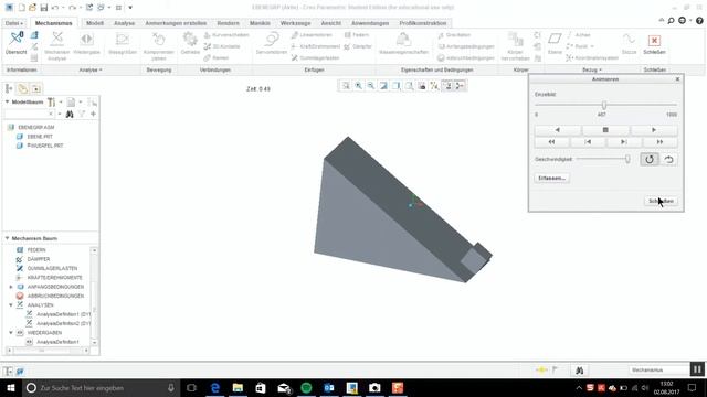[MUME] Tutorial | PTC Creo 3.0 | Mechanismus | Schiefe Ebene (deutsch) смотреть онлайн