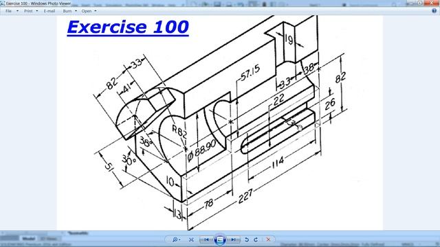 SolidWorks Tutorial for Beginners exercise 100 смотреть онлайн