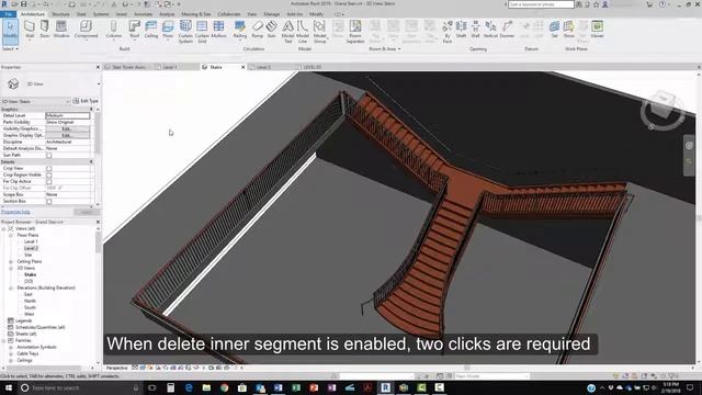 Revit 2019 Split Railings смотреть онлайн