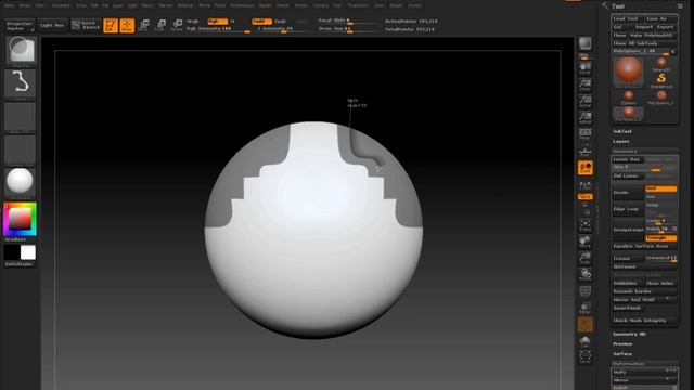 ZBrush 4 - Lasso and Curve Masking Brushes смотреть онлайн