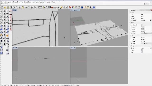 Modeling Process Rhinoceros 4.0 Learjet 35 part 1 of 3 смотреть онлайн