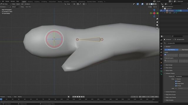 Rotate Bone Amatures Select Bone + Rotate 3D Cursor ボーンの回転 Blender смотреть онлайн