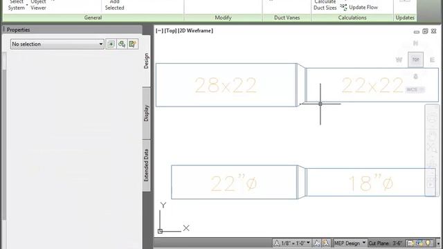 Change The Angle Of A Concentric Duct Transition Fitting