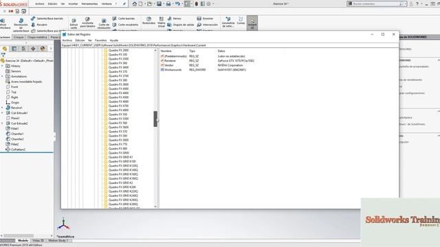 Activar graficos RealView en SolidWorks con GTX 1070 смотреть онлайн