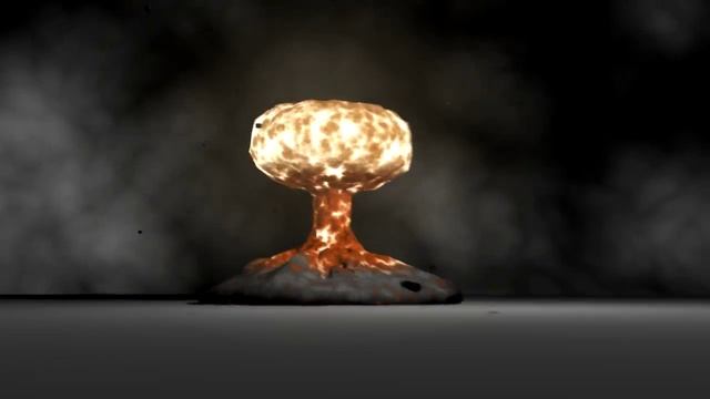 Mushroom Cloud Explosion. 3DS Max 2009 Fire Ball смотреть онлайн