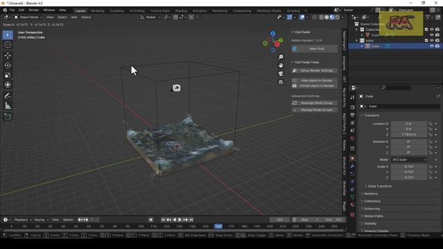 Simulate Fluids in Blender | Cell Fluids | Blender Addon смотреть онлайн