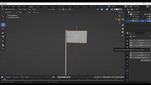 How to create easy flag in Blender 3.0 смотреть онлайн