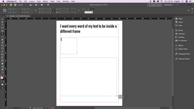 Indesign one word per frame смотреть онлайн