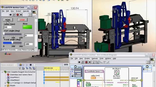 Virtual Prototyping with LabVIEW NI SoftMotion and DS SolidWorks смотреть онлайн