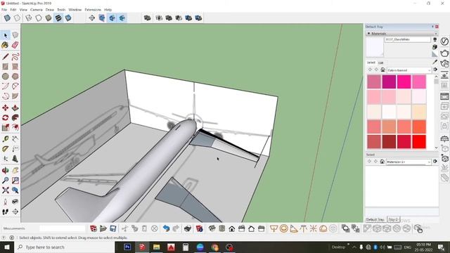 HOW TO DO AIRPLANE IN DEFAULE TOOL 😍 THIS IS VERY SIMPLE AND EASYWAY 😍 BY USING SKETCHUP 😍 PART=3 смотреть онлайн