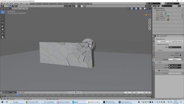 Tutorial Cell Fracture, Blender 2.83. 2/5 смотреть онлайн