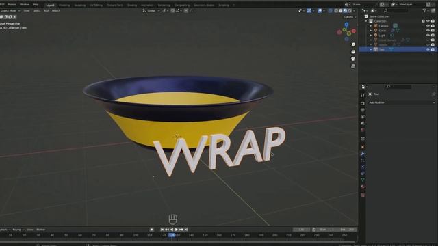 How to use Shrinkwrap Modifier: A Step-by-Step Guide || Shrinkwrapping Text On Object (Blender 2.82 смотреть онлайн