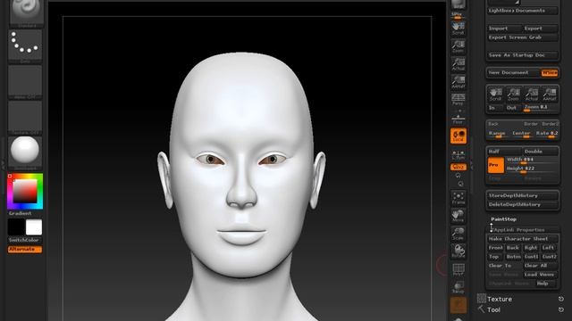 03. ZBrush 4 - nowości: SpotLight - praca z obiektem смотреть онлайн