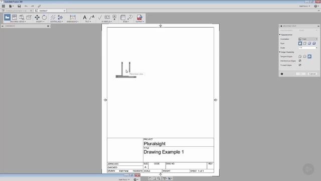Creating a Single Design Drawing in Fusion 360 смотреть онлайн