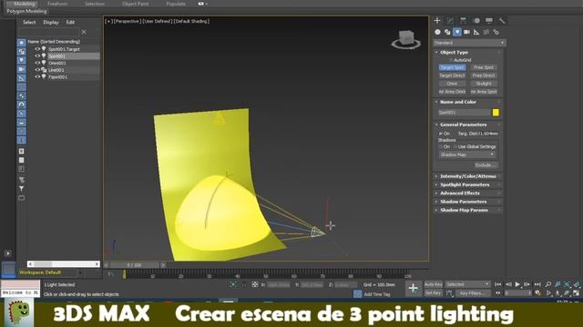 creando escenario para 3 point lighting en 3Ds MAX смотреть онлайн